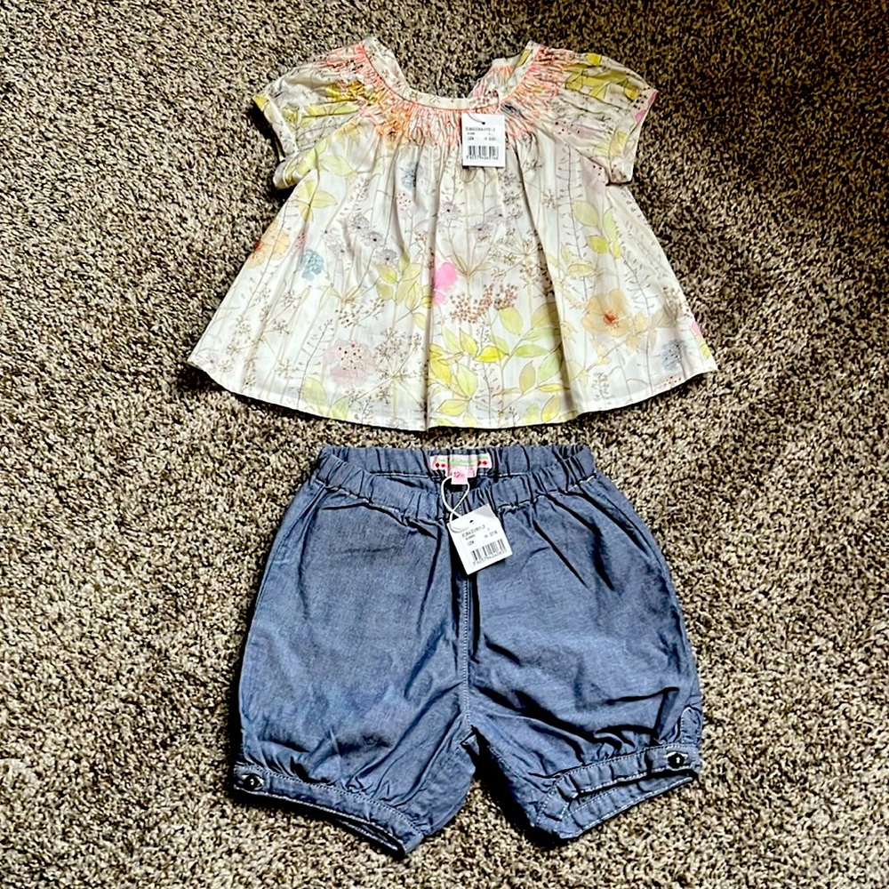 Bonpoint 12 month girls outfit